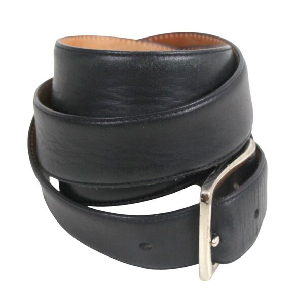 Coach BLACK GENUINE LEATHER 1 1/4"Wd CASUAL DRESS MEN'S BELT Size 40/100 (R55 - Picture 5 of 13